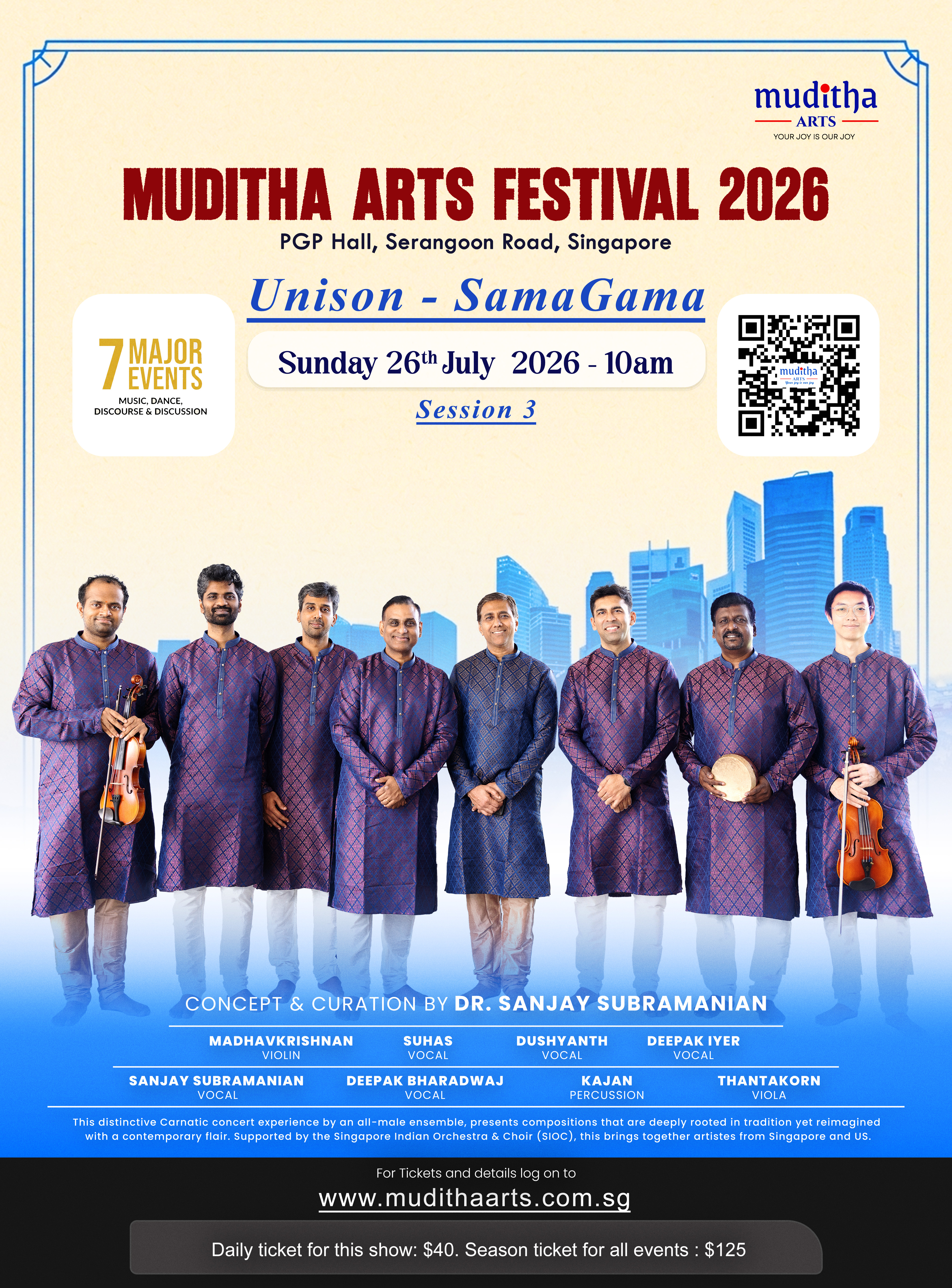 Unison – SamaGama – Carnatic Male Chorale 26th July 2026